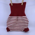 Ullbukse 86/92 rød hvit striper thumbnail
