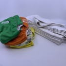 BLEIEPAKKE/STARTPAKKE: 4 stk cover/sperrelag SMALL/one size m/12 innlegg tøybleier thumbnail