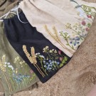 Lær broderi Prosjektbag Markblomst - Komplett sett thumbnail