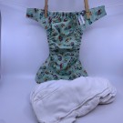 Grovia ai2-pakke m/ 4 innlegg cover (hybrid) one size tøybleie thumbnail