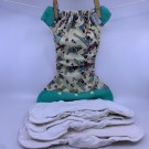 Grovia ai2-pakke m/ 3 innlegg cover (hybrid) one size tøybleie thumbnail