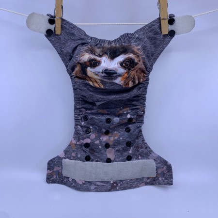 Lommebleie one size u/innlegg tøybleie Dovendyr