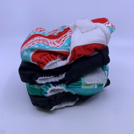 4pk BLEIEPAKKE NYFØDT Bumgenius littles aio newborn tøybleie