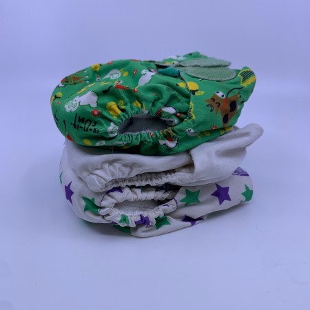 BLEIEPAKKE 3pk aio Totsbots Teenyfit newborn tøybleie
