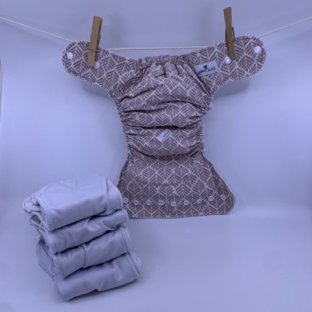 BLEIEPAKKE WeeCare ai2 cover m/4 bambusinnlegg LARGE tøybleie