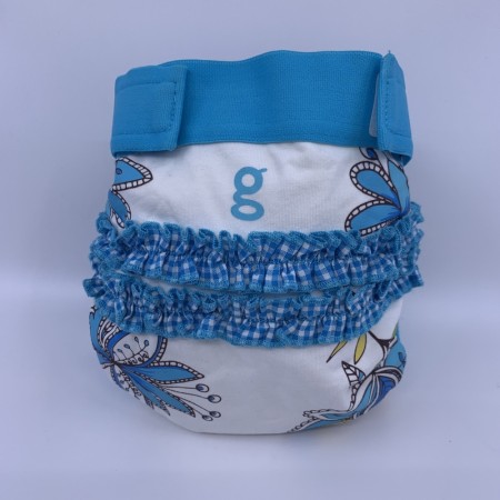 gDiapers XLarge Girly Twirly blue m/pouch UBRUKT