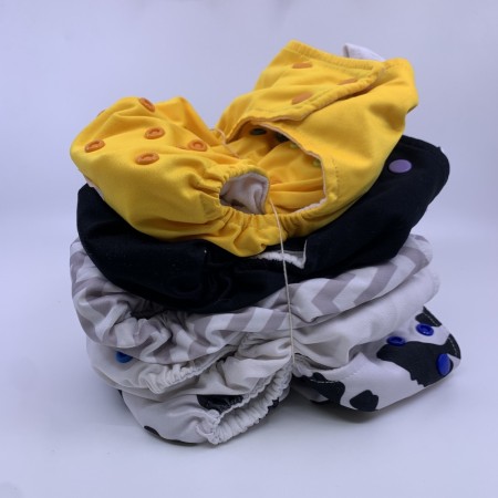 5pk BLEIEPAKKE Lommebleie one size med bambusinnlegg tøybleie