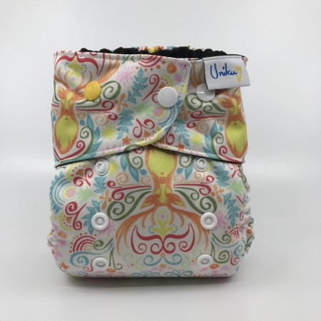 For Alle™ - One Size - Folk Deer Offwhite - UnikumBLEIA tøybleier