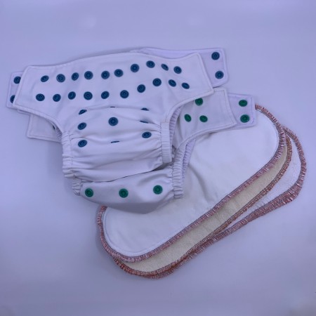BLEIEPAKKE 2pk lommebleie m/innlegg one size tøybleie
