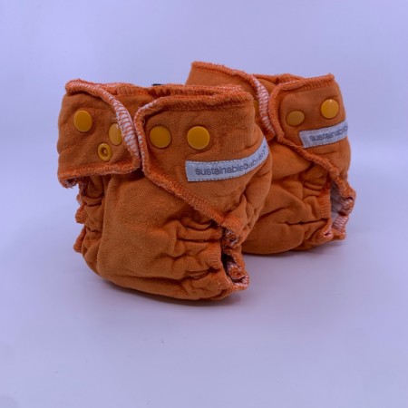 2pk BLEIEPAKKE Sustainablebabyish formsydd m/innlegg SMALL bambus tøybleie