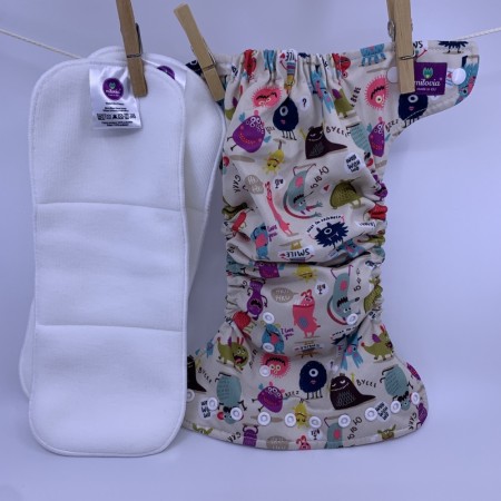 Milovia lommebleie one size m/innlegg tøybleie