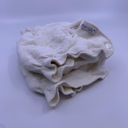 2pk BLEIEPAKKE Popolini formsydd Small twosize økologisk bomull tøybleie