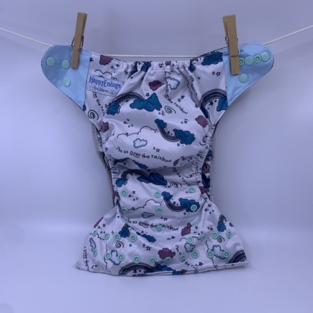 Happy Endings Alt i ett bleie one size tøybleie