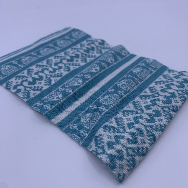 Jersey hvit/turkis Medium
